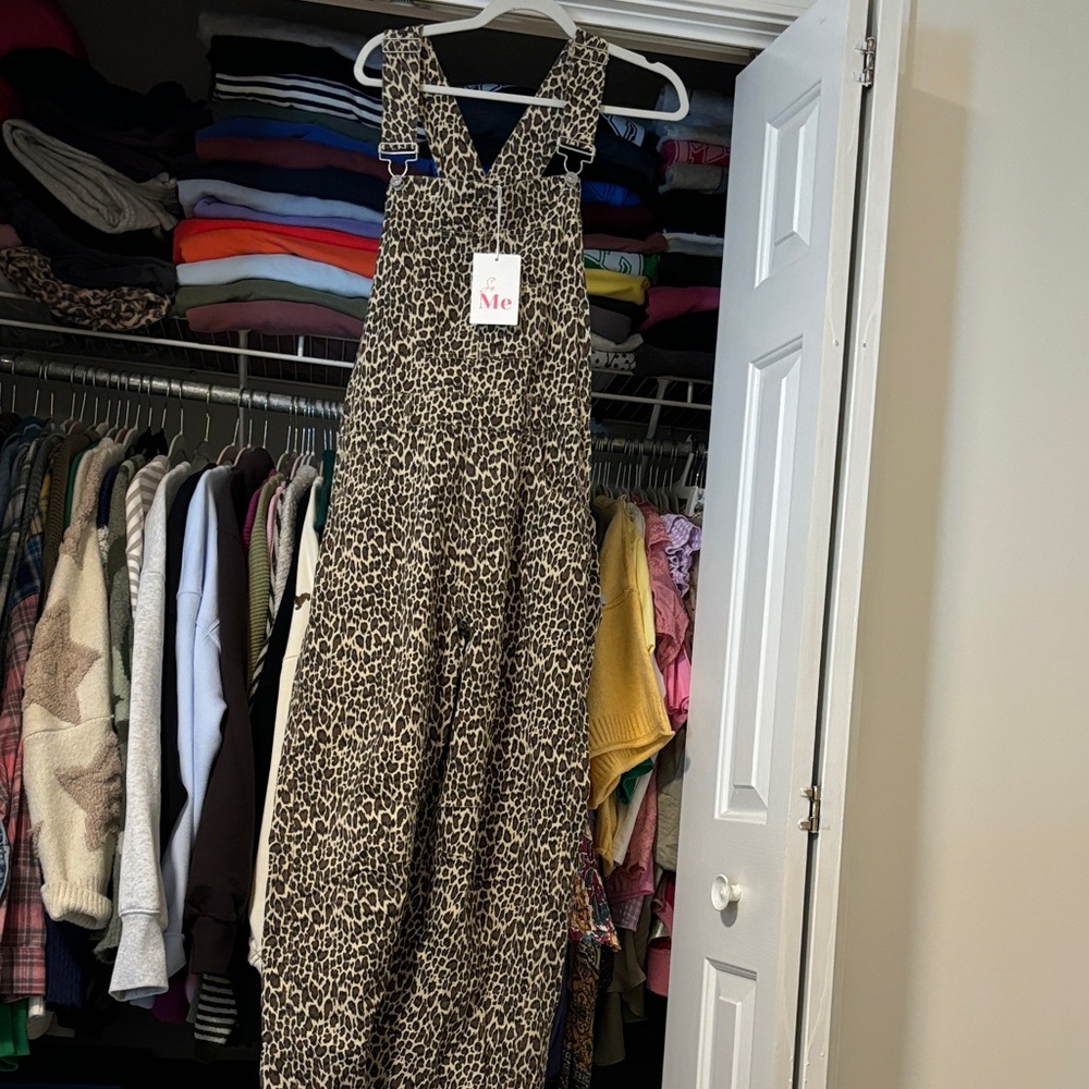 So Me Leopard Print Jumpsuit
